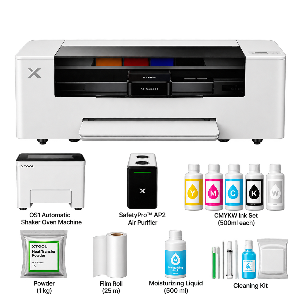 xTool Apparel Printer: One Click DTF Printer, Effortless Customization for Business