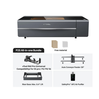 xTool P2S 55W Professional Desktop CO2 Laser Cutter & Engraver
