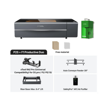 xTool P2S 55W Professional Desktop CO2 Laser Cutter & Engraver