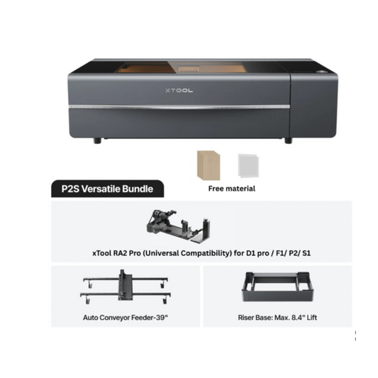 xTool P2S 55W Professional Desktop CO2 Laser Cutter & Engraver