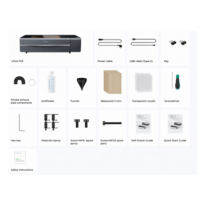 xTool P2S 55W Professional Desktop CO2 Laser Cutter & Engraver